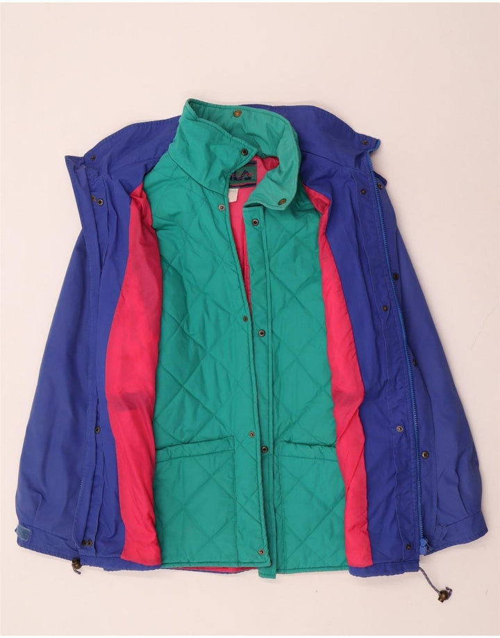 Giacca a vento con cappuccio da uomo Fila IT 52 2XL Poliestere color block blu