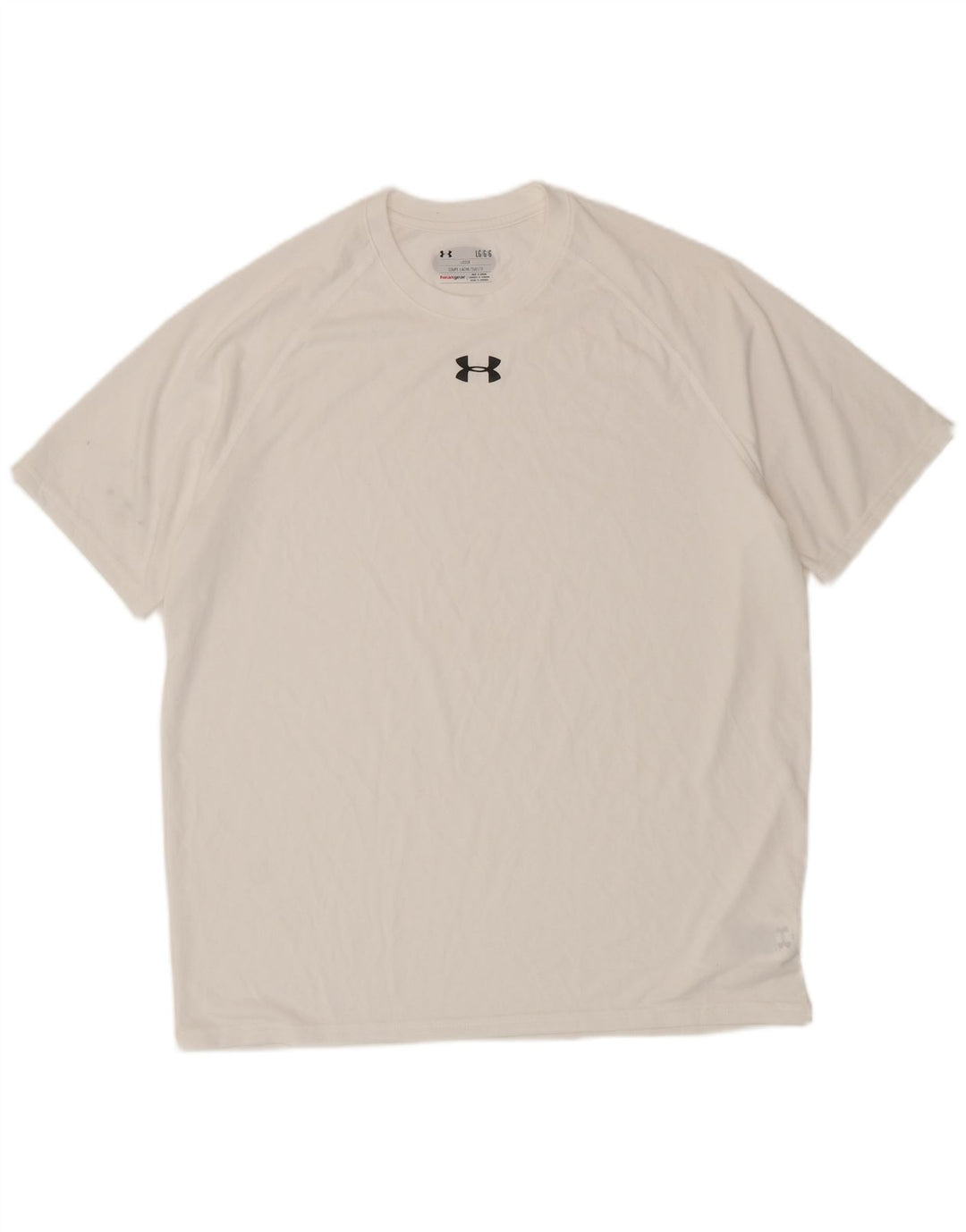 UNDER ARMOUR T-shirt Heat Gear da uomo, grande, in poliestere bianco