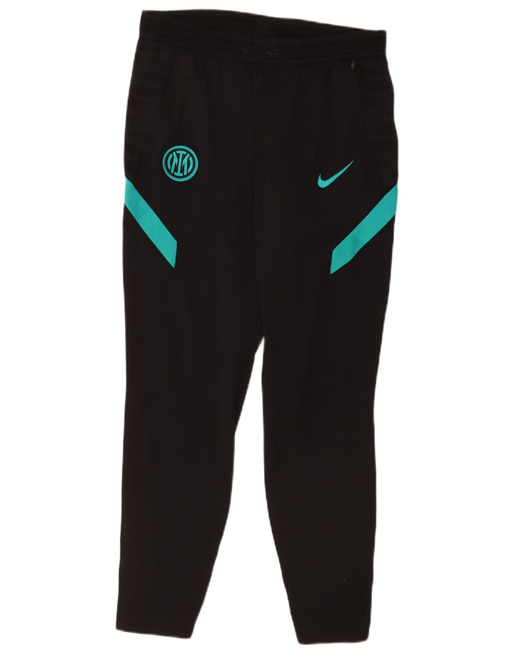 Pantaloni da tuta Nike Inter da uomo, colore nero medio, poliestere a blocchi di colore