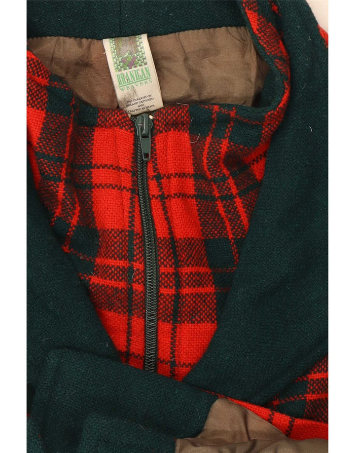 Soprabito da donna Branigan UK 18 XL lana scozzese rossa