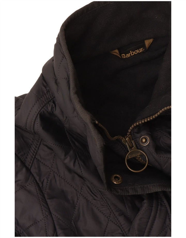 Giacca trapuntata da donna Barbour UK 14 grande nera