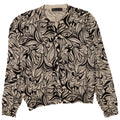 Maglione cardigan da donna Marks & Spencer UK 12 Viscosa floreale nera media