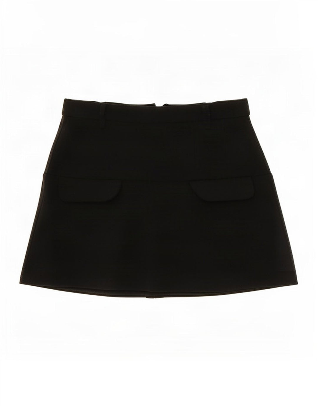 Gonna mini cargo da donna Zara media W28 poliestere nero