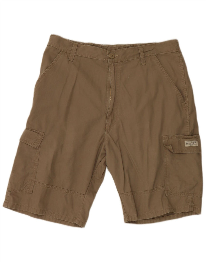 Pantaloncini cargo da uomo Wrangler W32 cotone marrone medio