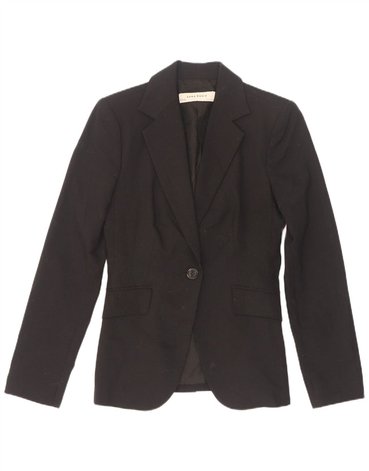 Giacca blazer a 1 bottone da donna Zara EU 34 2XS nera