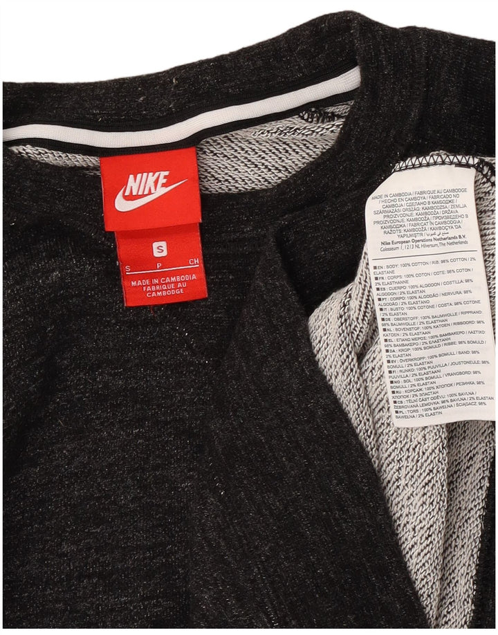 Felpa da uomo Nike Maglione piccolo grigio cotone screziato