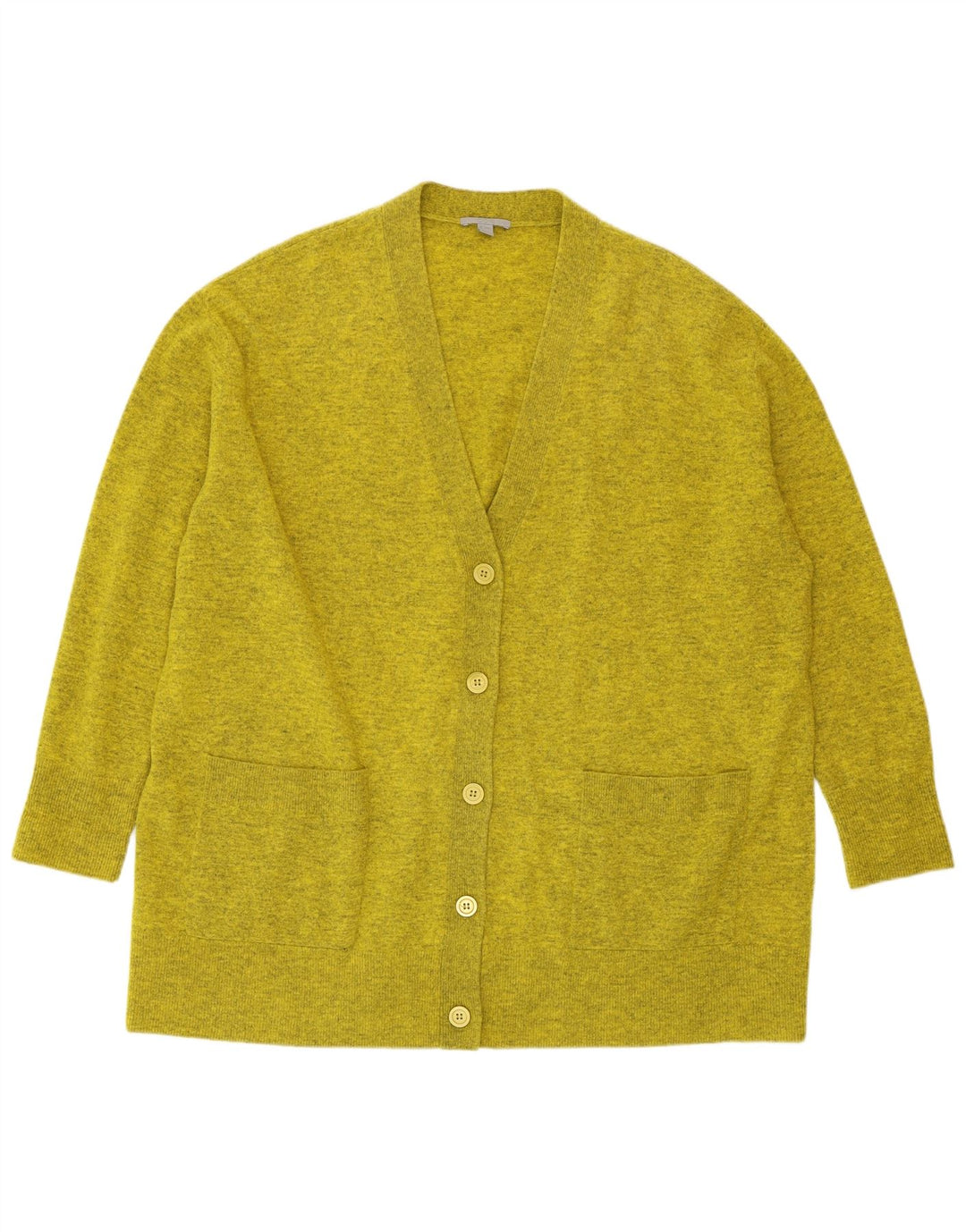 COS Maglione cardigan oversize lungo da donna UK 14 Verde medio screziato