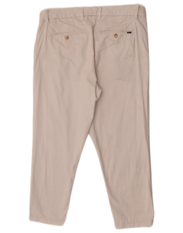 Pantaloni Capri da donna Polo Ralph Lauren US 10 Large W32 L23 Cotone bianco