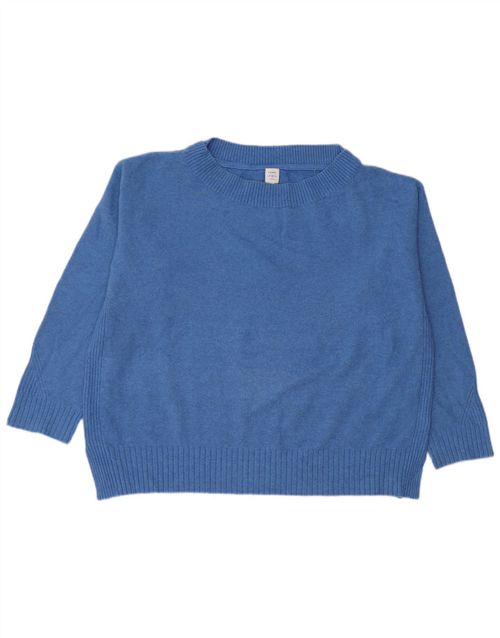 Maglione maglione oversize con scollo a barca da donna John Lewis UK 16 grande blu