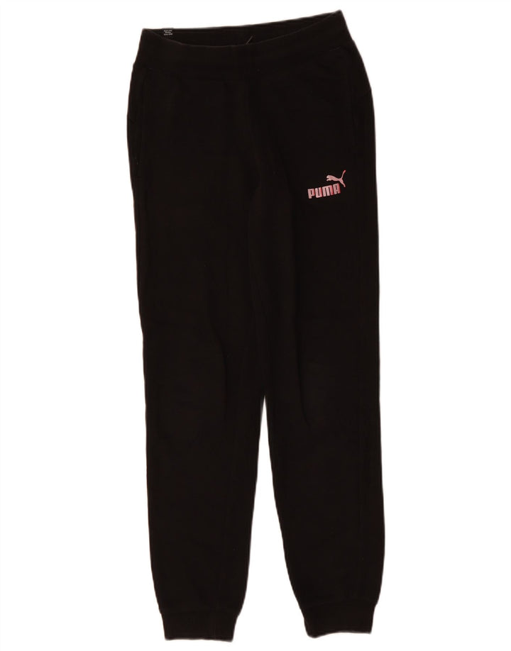 Pantaloni della tuta da ragazza PUMA Joggers 11-12 anni in cotone nero