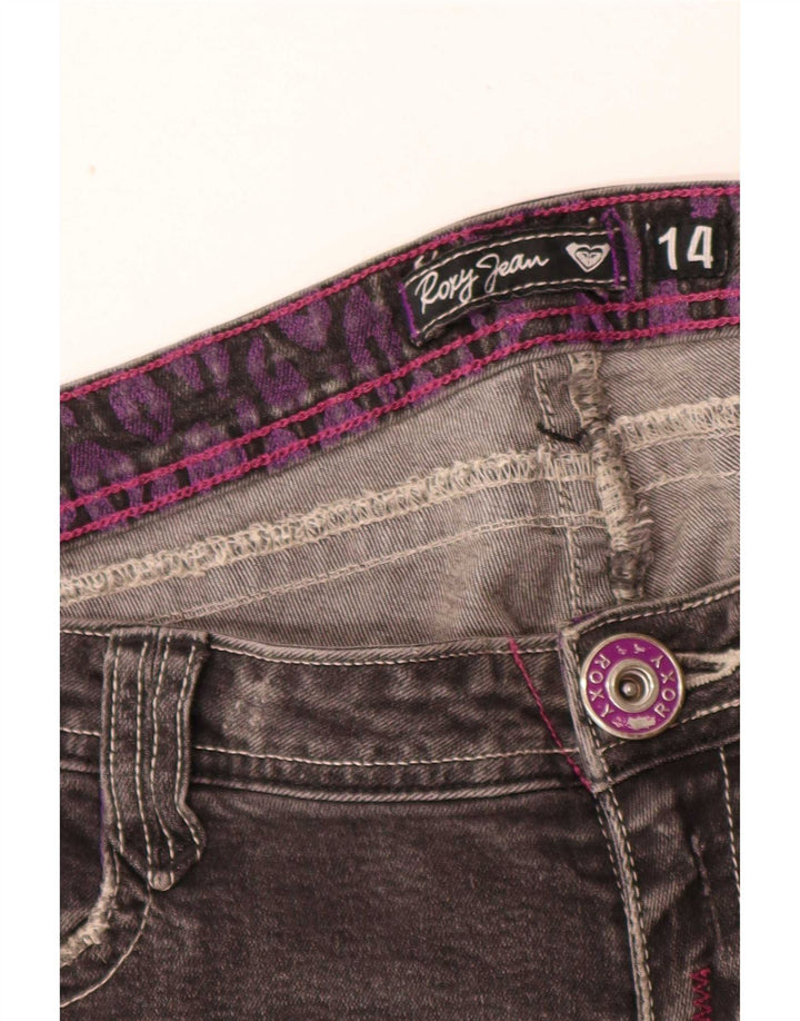 Jeans slim grafici da donna Roxy W32 L32 cotone grigio