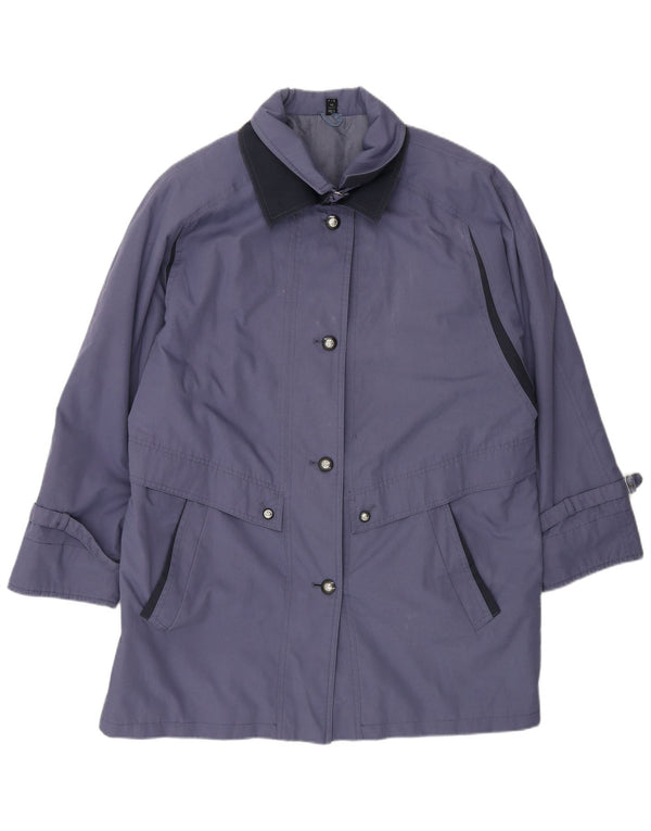 Soprabito oversize da donna vintage UK 14 grande blu