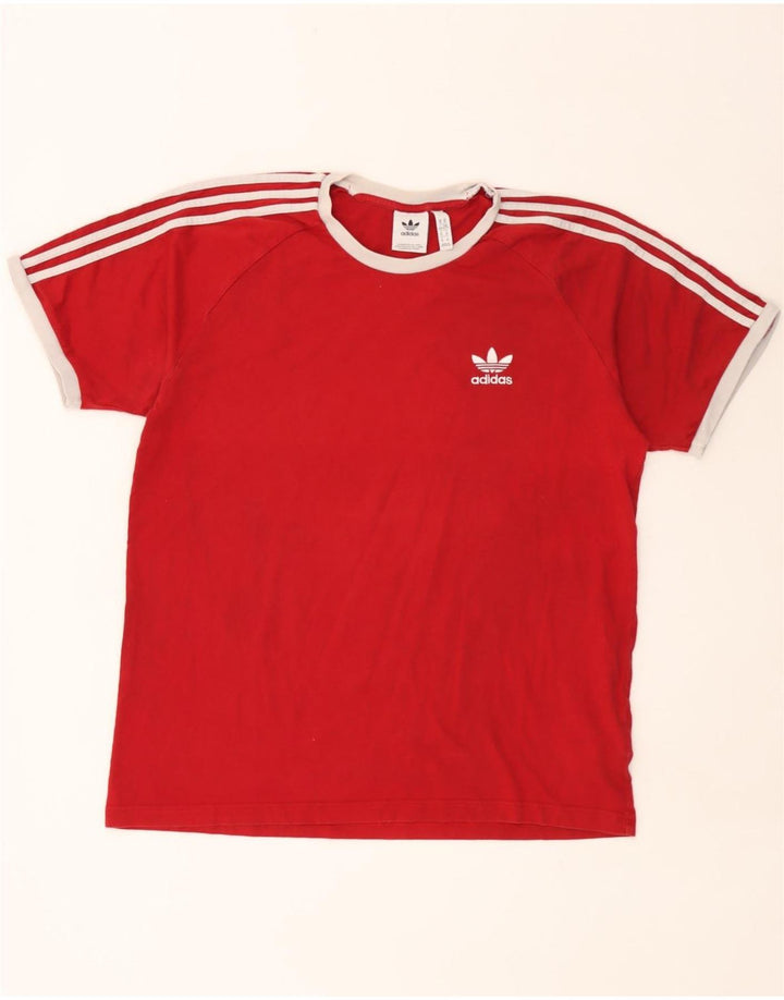 T-shirt da uomo Adidas Top XL rossa in cotone