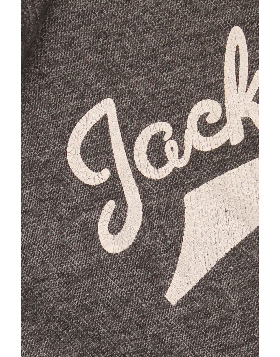 Maglione con cappuccio grafico da uomo Jack & Jones Poliestere chiazzato grigio medio