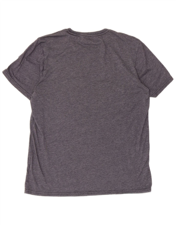 T-shirt da uomo Adidas Top grande in poliestere chiazzato blu navy