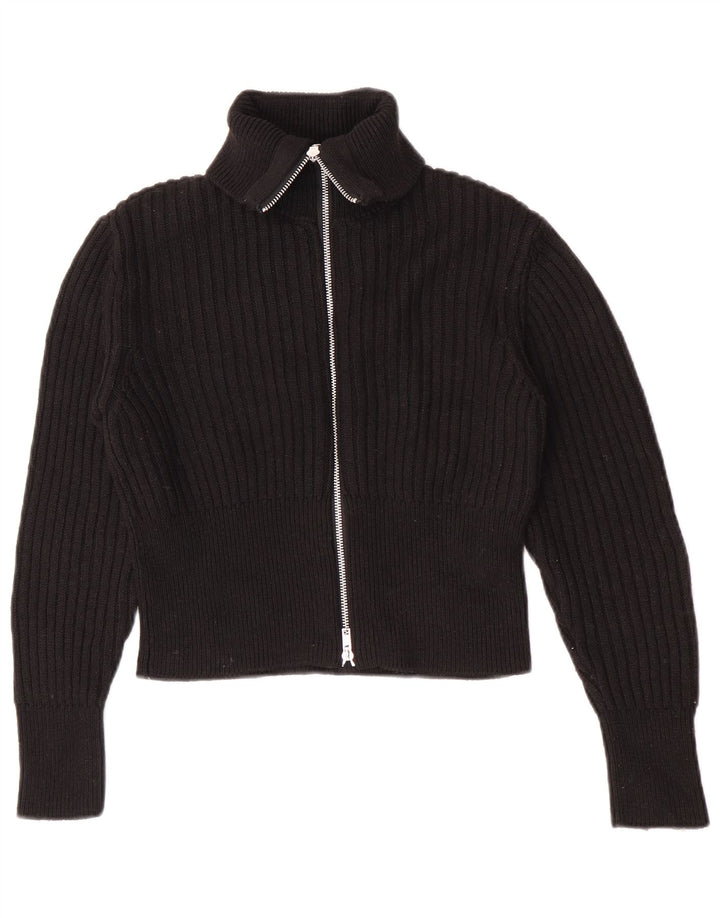 Maglione cardigan corto per ragazze Zara 13-14 anni poliestere nero