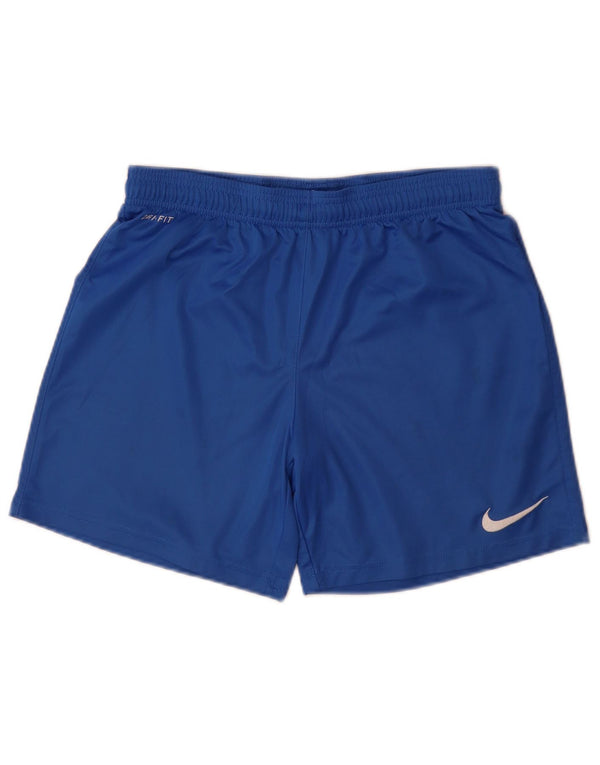 Pantaloncini sportivi Nike Dri Fit da uomo piccoli in poliestere blu