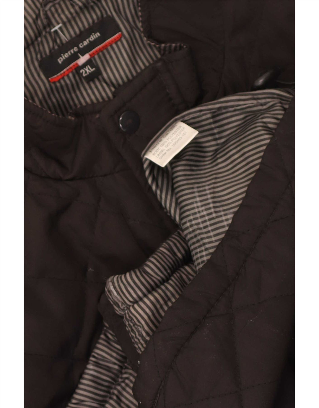 Gilet trapuntato da uomo Pierre Cardin UK 44 2XL Poliestere marrone