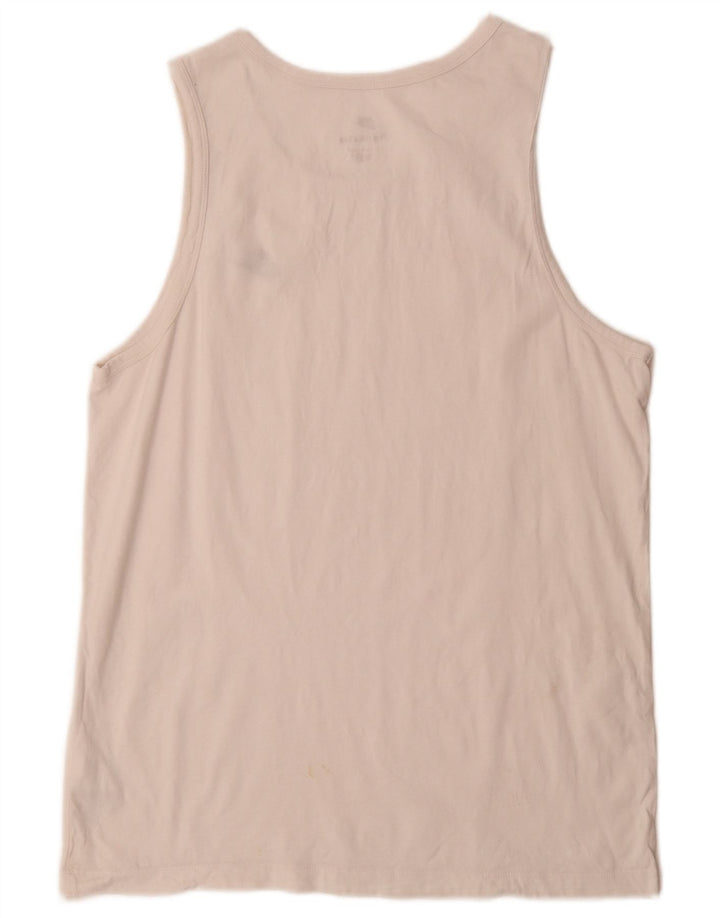 Canotta Nike da uomo grande in cotone bianco