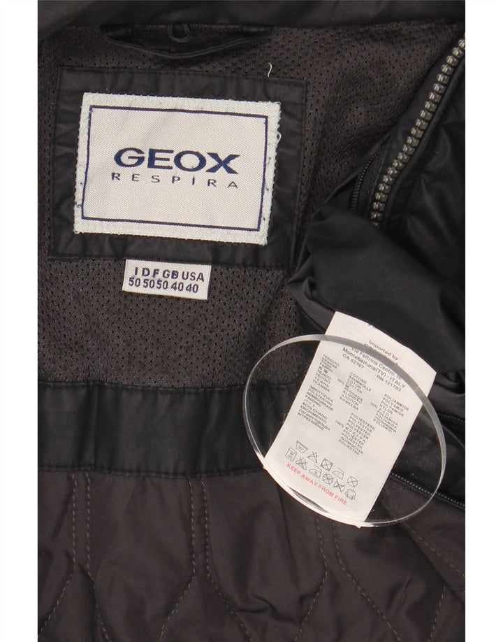 Giubbotto bomber da uomo Geox UK 40 grande cotone nero