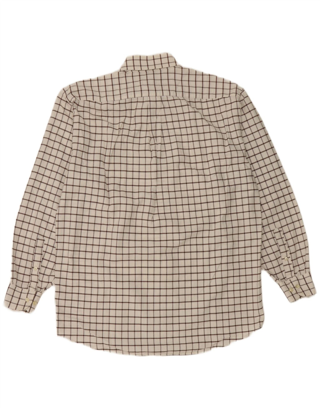 Camicia Etro da uomo in flanella Milano taglia 42 grande cotone a quadri bianchi