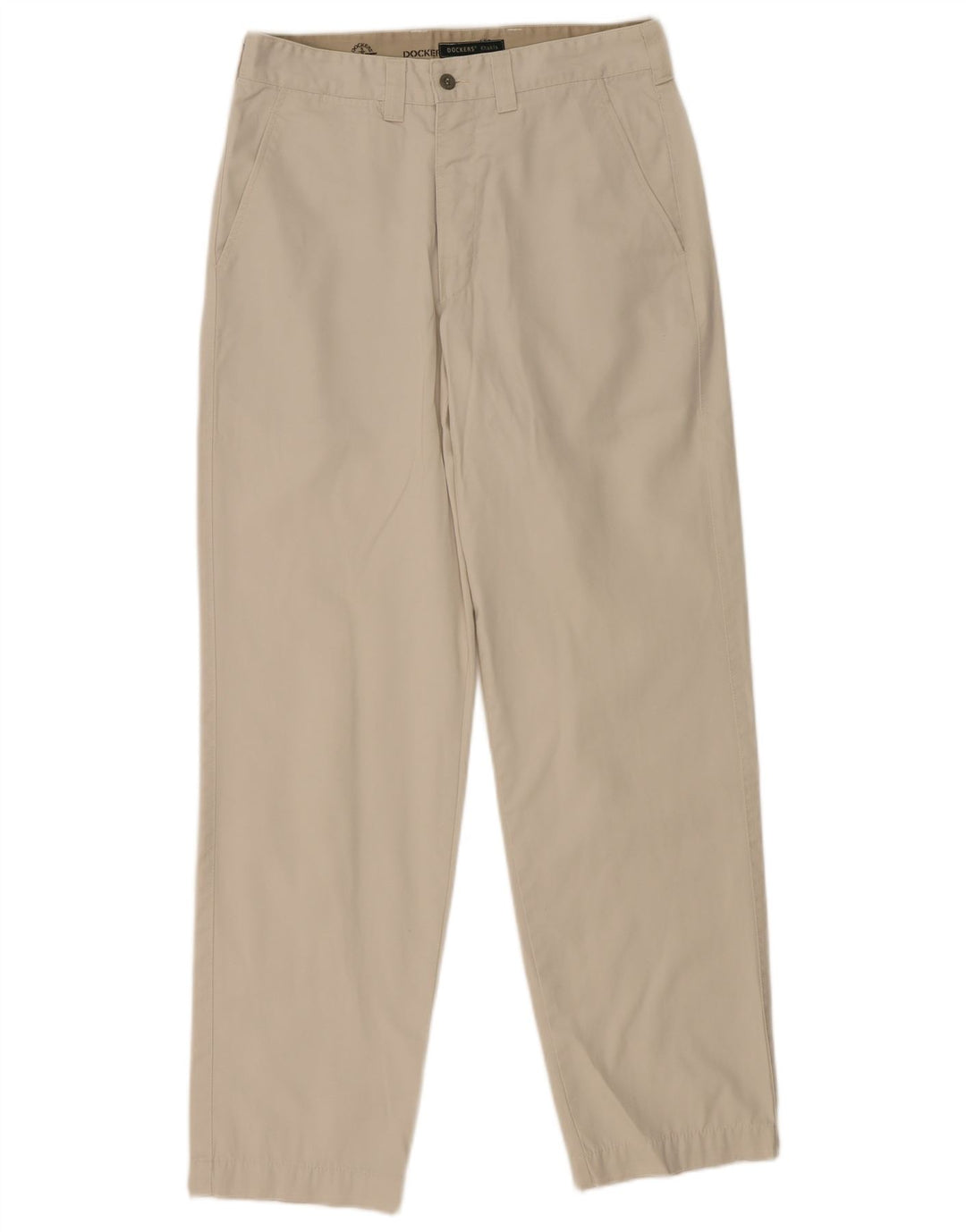 DOCKERS Pantaloni chino dritti kaki da uomo W31 L32 in cotone beige
