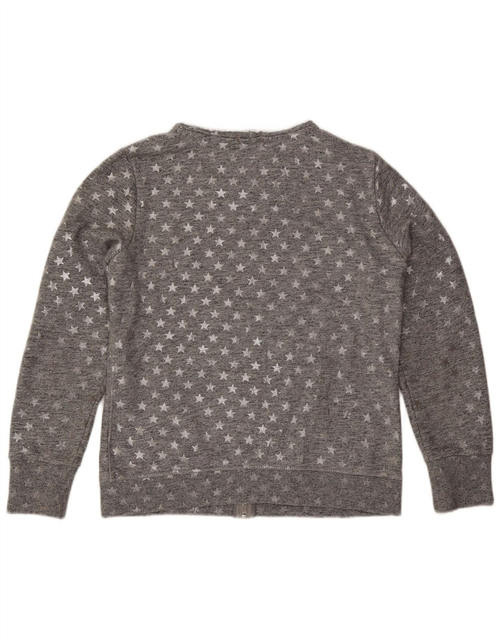 Giacca da tuta da donna con motivo astratto Superdry UK 16 grande grigia