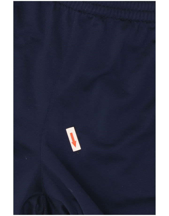 Pantaloncini sportivi Adidas da ragazzo 15-16 anni in poliestere color block blu navy