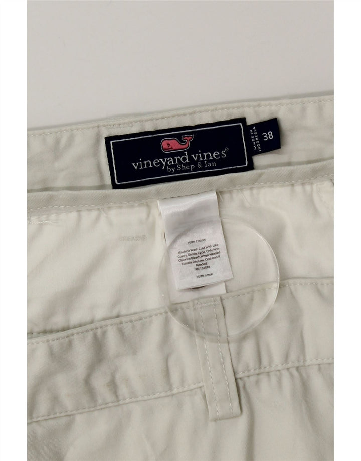 VINEYARD VINES Pantaloncini chino da uomo W38 XL cotone bianco