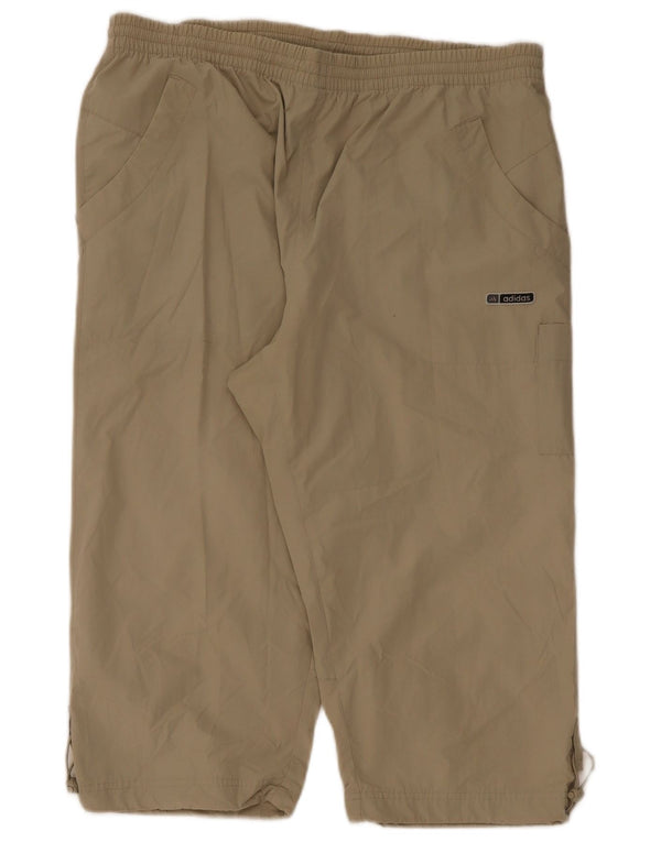 Pantaloni da tuta Adidas Capri da uomo XL Beige Poliestere