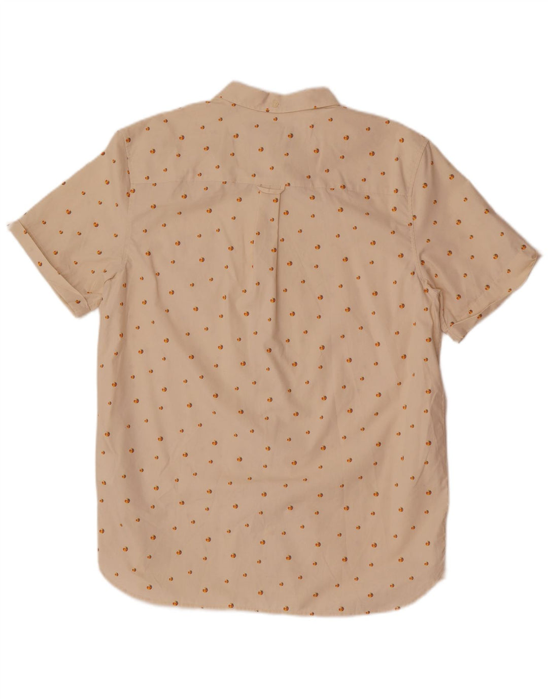 Lyle & Scott Camicia a maniche corte da uomo grande in cotone maculato beige