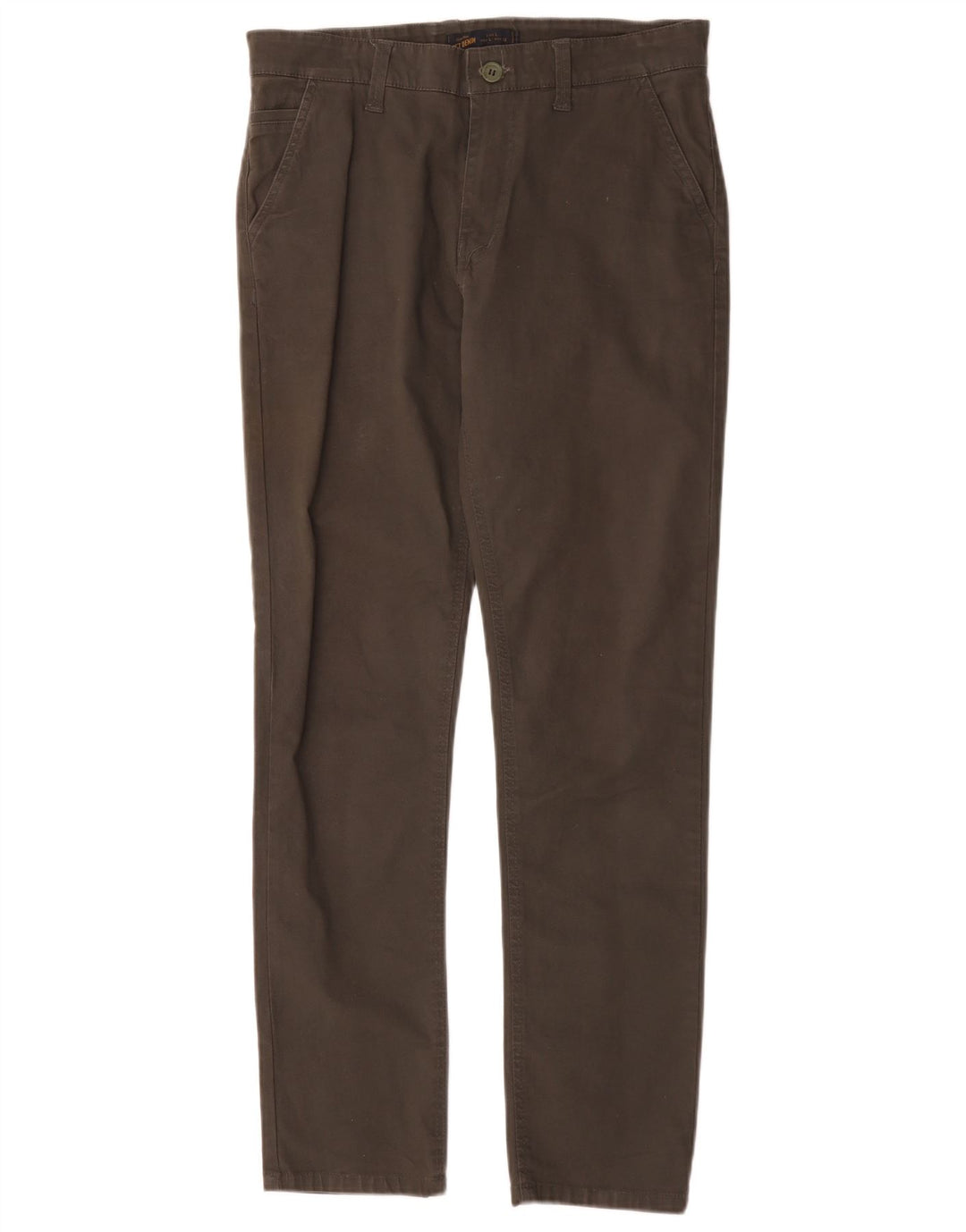 Pantaloni chino slim da uomo Zara grandi W32 L30 kaki