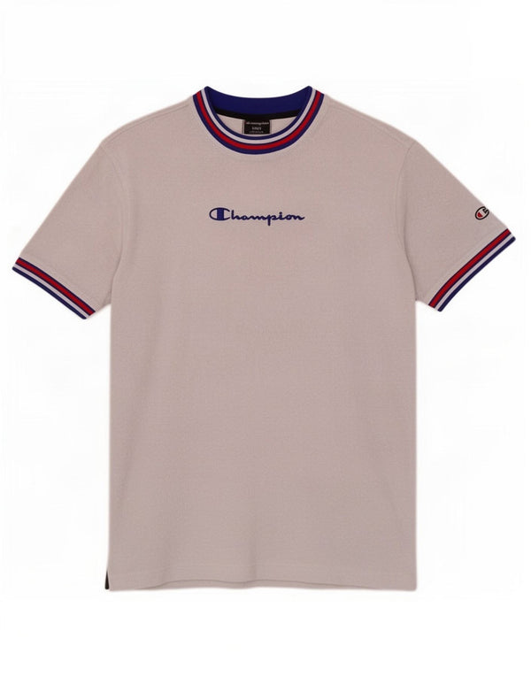 T-shirt grafica da uomo Champion Top grande in cotone bianco