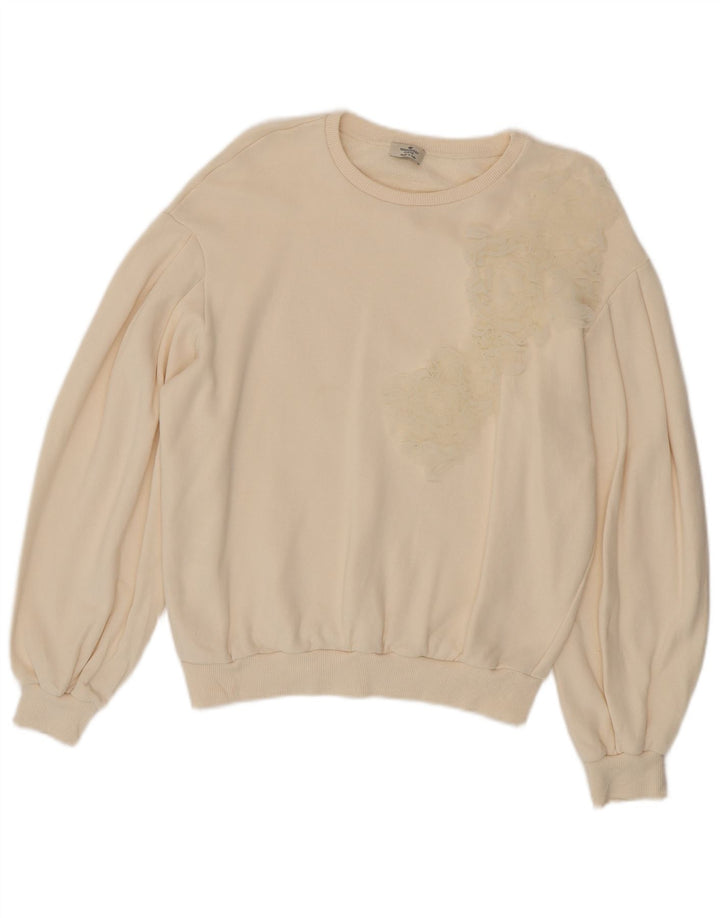 Felpa da donna Liu Jo Jumper UK 14 Medium Off White Floral