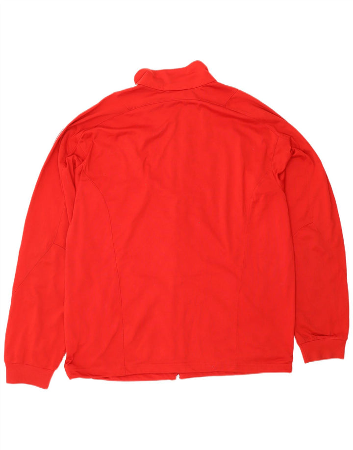 ADIDAS Giacca da uomo Climalite Top Jacket grande rossa in poliestere