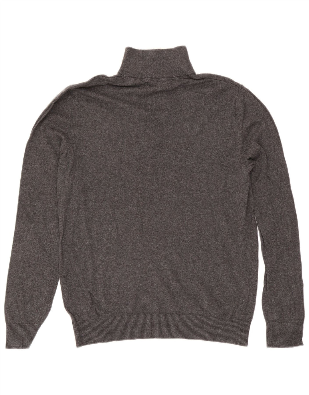 Maglione da uomo Jack & Jones con zip e collo in cotone grigio medio