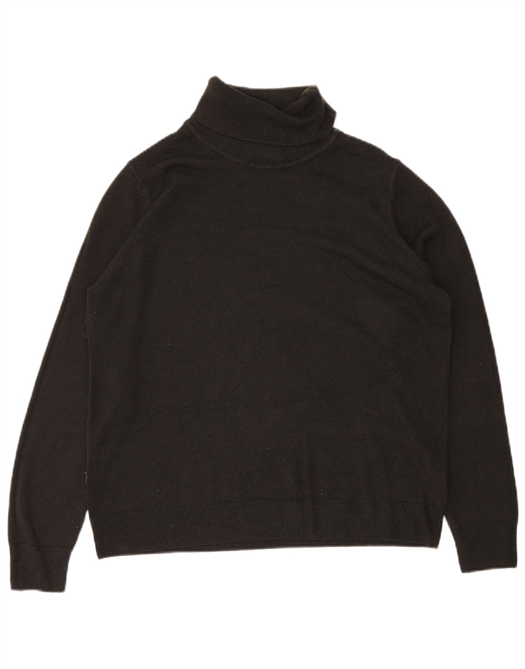 Maglione maglione a collo alto da donna Marks & Spencer UK 16 grande nero