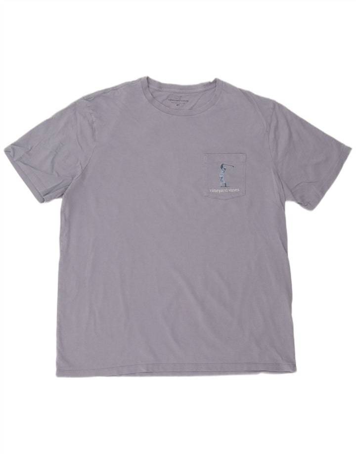 T-shirt grafica da uomo Vineyard Vines Top XL in cotone viola