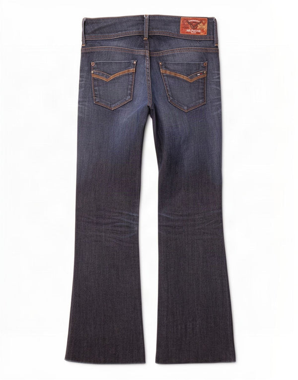 Jeans bootcut da donna Tommy Hilfiger W29 L27 cotone blu navy