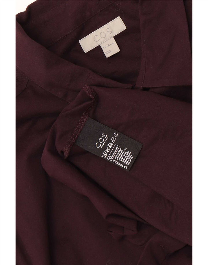 Camicia Cos da uomo XL in cotone bordeaux