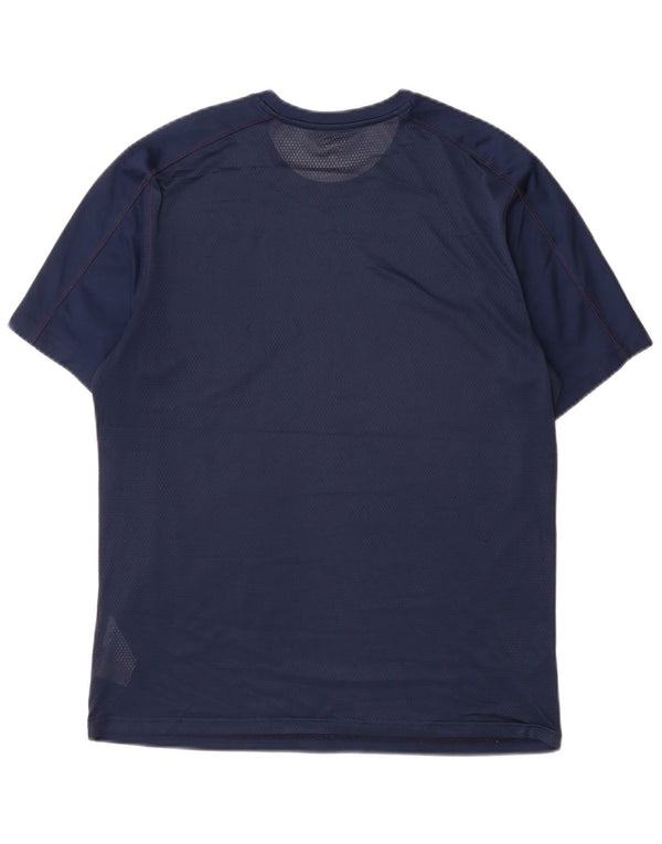 T-shirt Reebok Speedwick da uomo, media, in poliestere blu navy