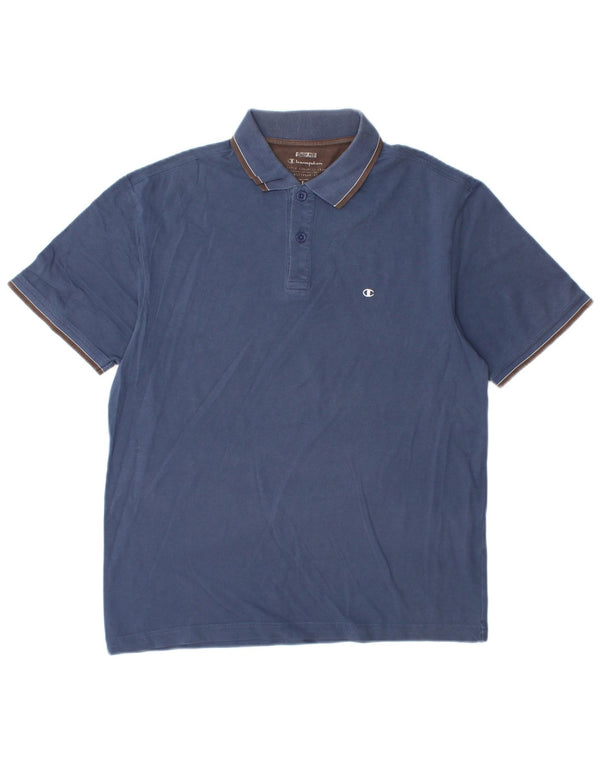 Polo da uomo Champion grande blu navy