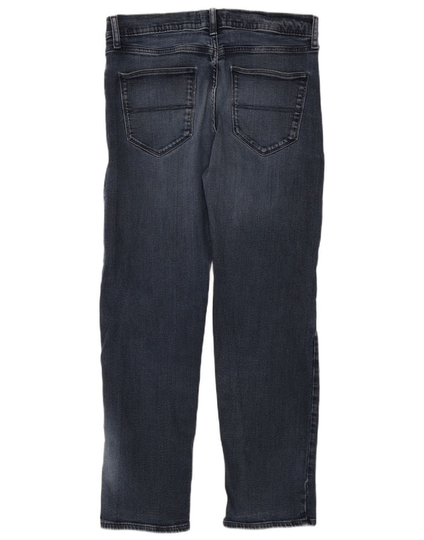 Jeans dritti da uomo Marks & Spencer W34 L31 cotone blu navy