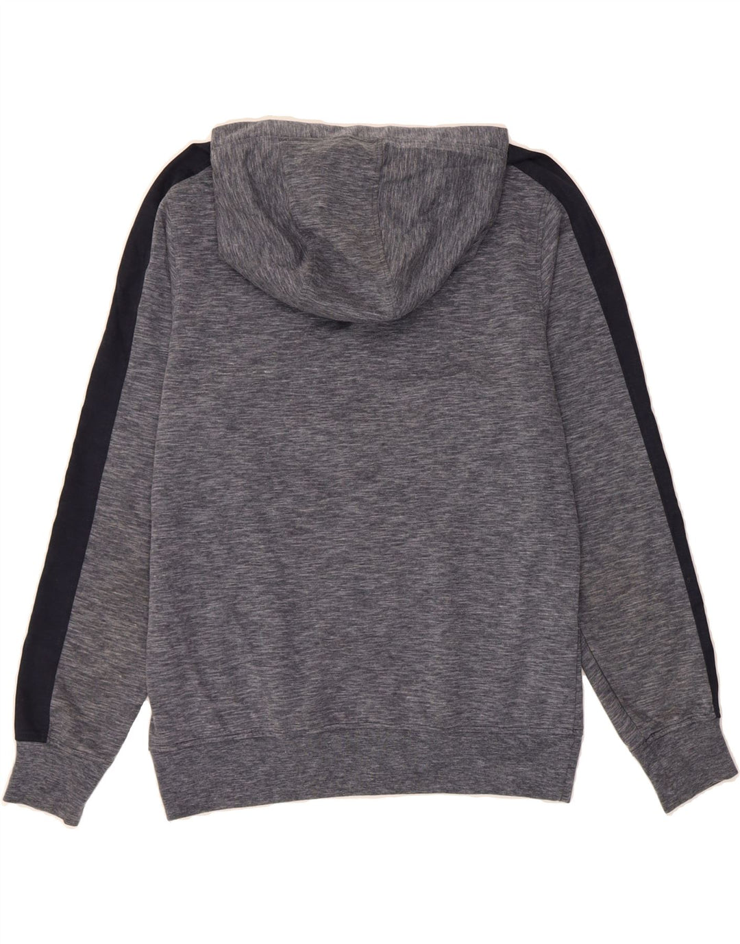 JACK & JONES Mens Graphic Hoodie Jumper Large Navy Blue Flecked Polyester Vintage Jack & Jones and Second-Hand Jack & Jones from Messina Hembry 