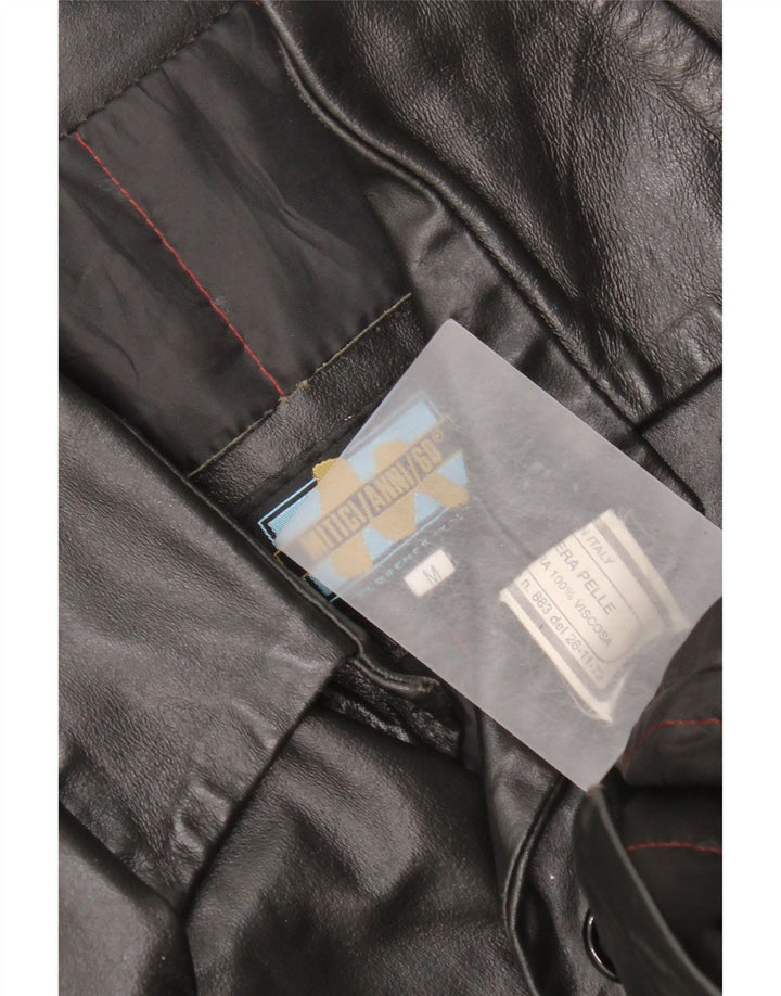 Giacca in pelle da uomo Mitici Anni UK 38 pelle nera media