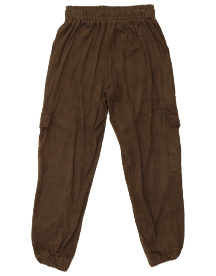 Pantaloni cargo da jogging da donna Zara XS W24 L26 poliestere kaki