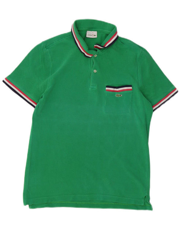 Polo da uomo LACOSTE taglia 4 cotone verde medio