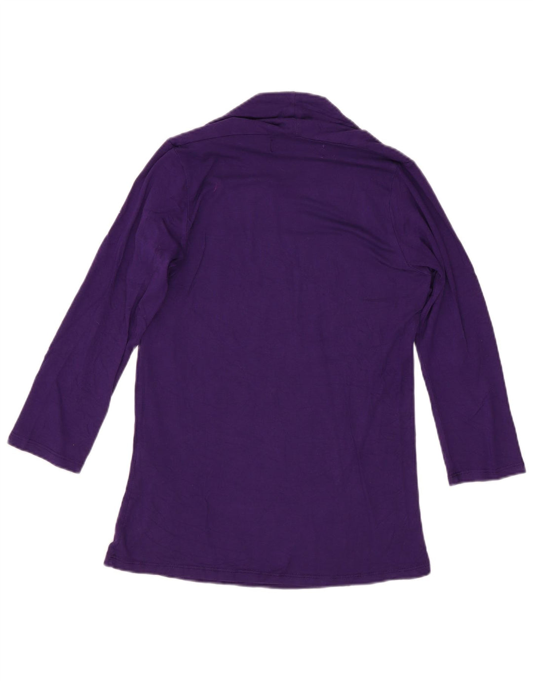 Top Zara da donna manica 3/4 UK 12 viscosa viola medio