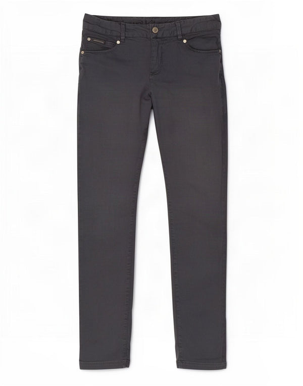 Pantaloni casual slim da donna Calvin Klein W28 L31 cotone grigio