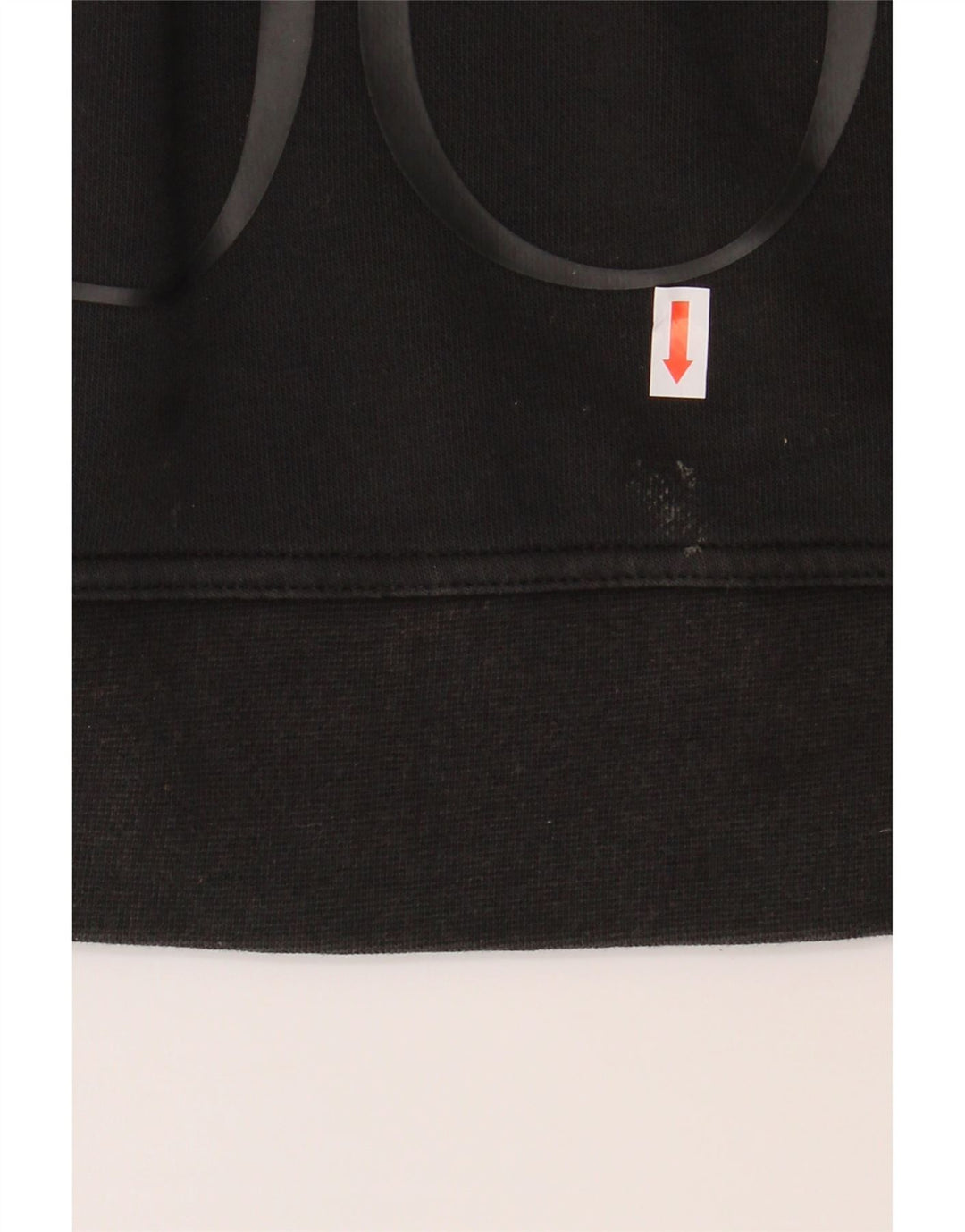 NIKE Womens Dri Fit Crop Graphic Sweatshirt Jumper UK 14 Medium Black Vintage Nike and Second-Hand Nike from Messina Hembry 